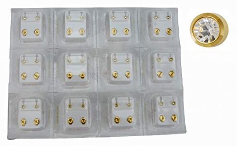 Studex Surgical Steel Ear Piercing Studs, 3mm, 12 Pair April Stone Set