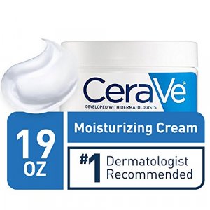 CeraVe Moisturizing Cream | Body and Face Moisturizer for Dry Skin | Body Cream with Hyaluronic Acid and Ceramides | Normal | Fragrance Free | 19 Oz
