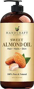 Handcraft Sweet Almond Oil - 100% Pure and Natural - Premium Therapeutic Grade Carrier Oil for Aromatherapy, Massage, Moisturizing Skin and Hair - Hu