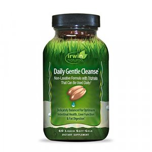 Irwin Naturals Daily Gentle Cleanse - Non-Laxative Formula with Triphala - 60 Liquid Softgels