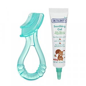 Dr. Talbot's Soothing Gel for Sore Gums with Bonus Silicone Massaging Toothbrush, 0.53 Ounce, Naturally Inspired to be Benzocaine Free, Belladonna Fr