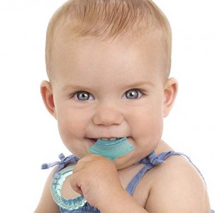 Dr. Talbot's Soothing Gel for Sore Gums with Bonus Silicone Massaging Toothbrush, 0.53 Ounce, Naturally Inspired to be Benzocaine Free, Belladonna Fr