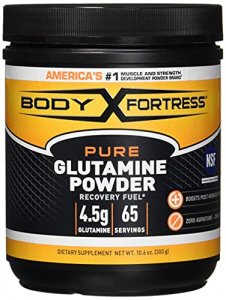 Body Fortress 100 Percent Pure Glutamine Powder - 300 Grams