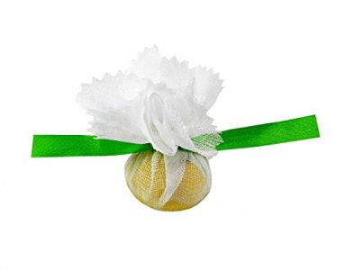 Regency Wraps Lemon Wraps white with green ribbons 100 count, 9