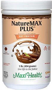 Maxi Health Naturemax Plus - Soy Protein - Chocolate - Diet & Energy Support - 1 lbs Powder - Kosher