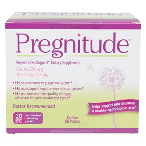 Pregnitude Reproductive Dietary Supplement-60 Fertility Support Packets-Can Promote Regular Ovulation & Increase Quality of Eggs