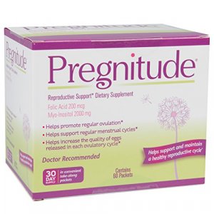 Pregnitude Reproductive Dietary Supplement-60 Fertility Support Packets-Can Promote Regular Ovulation & Increase Quality of Eggs