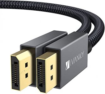 VESA Certified DisplayPort Cable, iVANKY 1.2 DP Cable 6.6ft/2M, [4K@60Hz, 2K@165Hz, 2K@144Hz]for Gaming Monitor, Graphics Card, TV, PC, Laptop