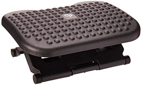 Mind Reader Rest, Ergonomic Foot, Pressure Relief for Comfort, Back, and Body, 3 Height, Black