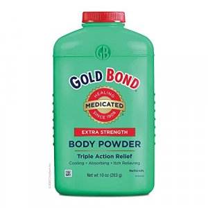 Gold Bond Medicated Extra Strength Powder, 10 Ounce Containers (Pack of 3), Helps Soothe and Relieve Skin Irritaitons and Itching, Cools, Absorbs Moi