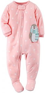 Carter's Baby Girl's Dotted Footie - Penguin - 24 Months