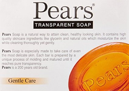 Pears Transparent Glycerin Bar Soap 3.5 Oz Each (Two Pack)