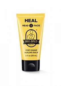 Bee Bald HEAL Post-Shave Healing Balm Immediately Calms & Soothes Damaged Skin, Treats Bumps, Redness Razor Burn & Other Shaving Related Irritations