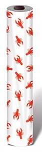 Beistle Crawfish Table Roll, 40-Inch by 100-Feet, White/Red