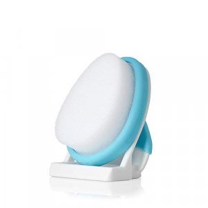 The 3-Step Cradle Cap System by Fridababy | DermaFrida The FlakeFixer | Sponge, Brush, Comb and Storage Stand for Babies with Cradle Cap