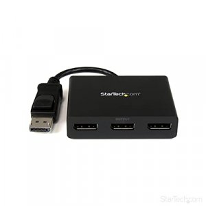 StarTech.com 3-Port Multi Monitor Adapter- Video Splitter for Extended Desktop Mode on Windows PCs Only - DP to 3x DP Monitors (MSTDP123DP)