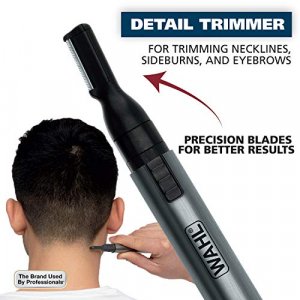 Wahl Micro Groomsman Personal Pen Trimmer & Detailer for Hygienic Grooming with Rinseable,Eyebrows, Neckline, Nose, Ears- Model 5640-600