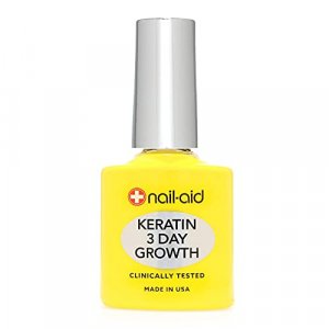 Nail-Aid Keratin 3 Day Growth Nail Treatment & Strengthener, Clear, 0.55 Fl Oz