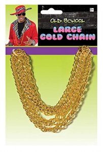 amscan 841552 Large Gold Chain Necklace, 1 Piece