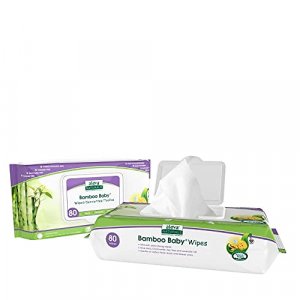 Aleva Naturals Bamboo Baby Wipes, Perfect for Sensitive Skin, Extra Strong and Super Soft, Natural and Organic Ingredients, Certified Vegan, Original