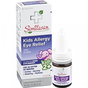 Similasan Kids Allergy Eye Relief Drops 0.33 Ounce, Itchy Eyes, Burning Eyes, Watery Eyes Due to Allergies, Formulated Natural Active Ingredients