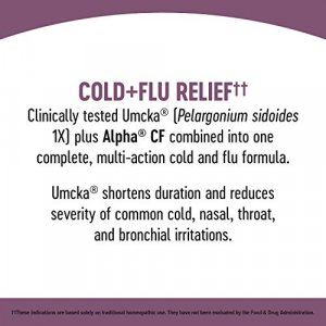 Nature's Way Umcka Cold+Flu Multi-Action Non-Drowsy Syrup, 99.95% Alcohol Free, 4 Oz, Berry Flavor