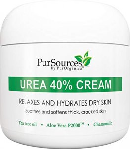 PurOrganica Urea 40 Percent Foot Cream - Callus Remover - Moisturizes & Rehydrates Dry Skin - For Feet, Elbows and Hands - Made in USA