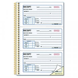 Rediform Gold Standard Money Receipt Book, 2.75