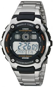 Casio Men's AE2000WD-1AV Resin and Stainless Steel Sport Watch