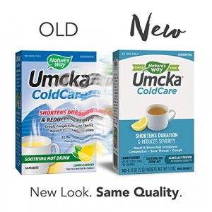 Nature's Way Umcka ColdCare Soothing Hot Drink Mix, Feel Better Faster, Clinically Proven, Lemon Flavored, 10 Packets