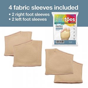 ZenToes Metatarsal Pads for Women and Men - 4 Pack Ball of Foot Cushions (Beige)