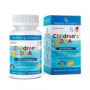 Nordic Naturals - Children's DHA, Healthy Cognitive Development and Immune Function, 90 Count, 225 mg soft gels, omega-3