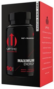 UPTIME-Maximum Energy Blend Tablets-Premium Caffeine Supplement - 90ct. Bottle - Zero Calories