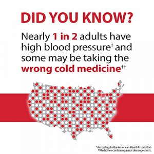 Coricidin HBP Decongestant-Free Cough and Cold Medicine for Hypertensives, Cold Symptom Relief for People with High Blood Pressure, 325 mg Acetaminop