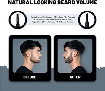 VOID Homme Beard Filler Pencil (Black) - Sweat & Waterproof, Smudge-proof, Cover Patches Instantly & Get Natural Beard Fullness