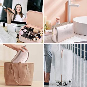 Portable Rose Gold Makeup Brush Holder Organizer Bag Waterproof