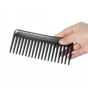 Large Wide Tooth Comb Anself Hair Comb Detangling Hairbrush, Heat-resistant Anti-static Scalp Massage Styling Comb for Long, Wet or Curly Hair Black