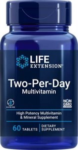 Life Extension Two-Per-Day Multivitamin A Healthy Daily Dose of Vitamins & Minerals Gluten-Free Non-GMO 60 Tablets