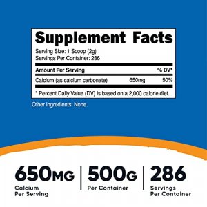 Nutricost Calcium Carbonate Powder 500 Grams