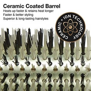 Olivia Garden Ecoceramic Firm Bristles Round Thermal Hair Brush (2 1/8