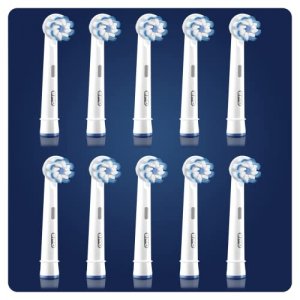 Oral-B Clean and Clear Sensitive Clean Heads for Electric Toothbrush, Pack of 10