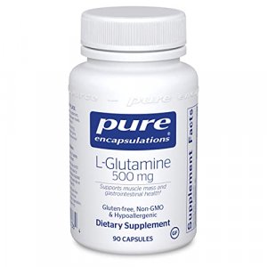 Pure Encapsulations L-Glutamine 500 mg Supplement for Immune Digestive Support,Gut Health & Lining Repair,Metabolism Boost,Muscle Support 90 Capsules