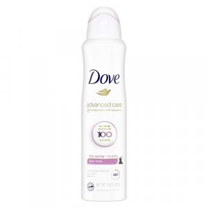 Dove Advanced Care Invisible Dry Spray Antiperspirant Deodorant No White Marks on 100 Colors Clear Finish 48-Hour Sweat and Odor Protecting Deodorant