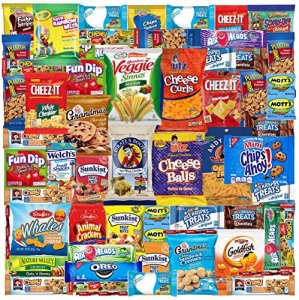 Care Package (52 Count) Ultimate Sampler Mixed Box, Cookies Chips Candy Snacks Box for Office Schools Friends & Family Military College Women Men Adu