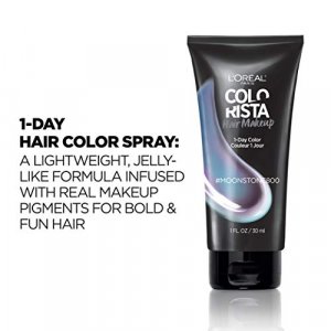 L'Oreal Paris Hair Makeup Temporary 1-Day Hair Color for Blondes and Brunettes, Moonstone, 1 Fl Oz