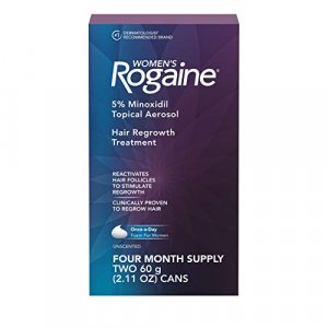 Rogaine 5% Minoxidil Foam For Hair Thinning And Loss, Topical Treatment For Women s Hair Regrowth, 4-Month Supply