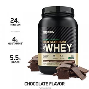 Optimum Nutrition Gold Standard 100% Whey, Naturally Flavored Chocolate, 4.8 Pound
