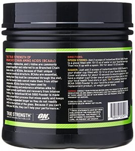 Optimum Nutrition Bcaa Branched Chain Essential Amino Acids Powder 5000Mg Flavor: Orange 40 Servings