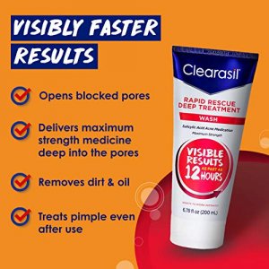 Clearasil Ultra Rapid Action Daily Face Wash, 6.78 Oz.