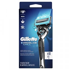 Gillette Fusion5 Proshield Chill Men'S Razor, Handle & 2 Blade Refills